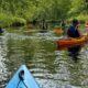 guided river kayaking tour on the burnt river in Kawartha Lakes area in Ontario