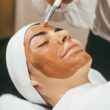 woman getting facial at a Kawartha Lakes spa