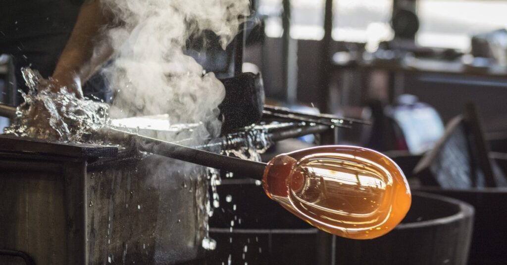 glass blowing workshop one of the artsy things to do in Kawartha Lakes