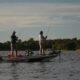 two fishermen on a kawartha fishing charter