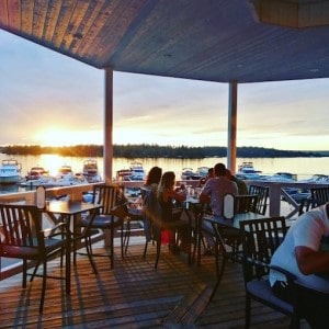 Hobarts Lighthouse one of the 15 restaurants on the water in the Kawarthas