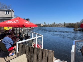 The Royal Moose Grill & Waterfront Patio one of 15 waterside restaurants in the Kawarthas