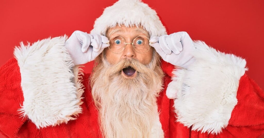 santa claus getting ready for a santa claus parade in kawartha lakes